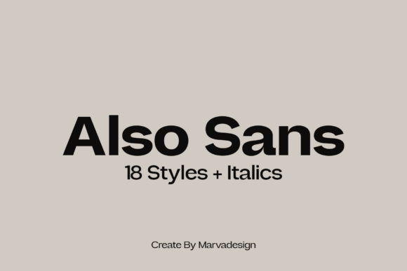 Also Sans: A Modern Font for Business