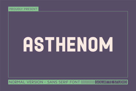 Asthenom: Modern Sans Serif Font