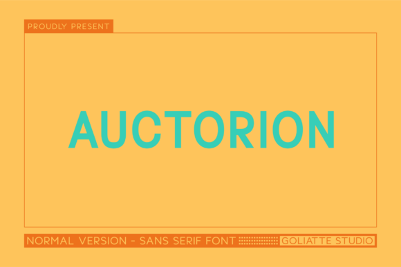 Auctorion: A Modern Sans Serif for Clean Design