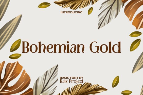 Bohemian Gold Font for Web Design