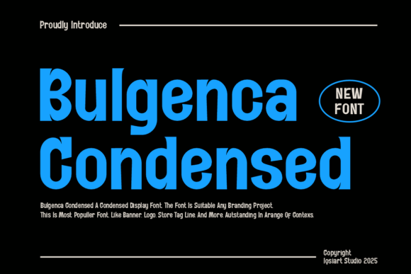 Bulgenca Condensed: A Bold Typeface for Modern Design
