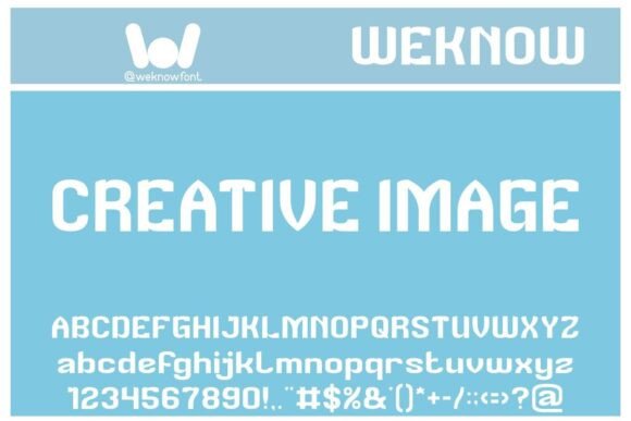 Creative Image Font for Handmade Projects