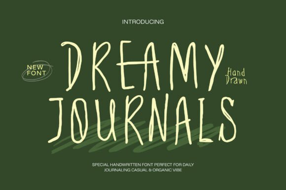 Dreamy Journals Font for Business