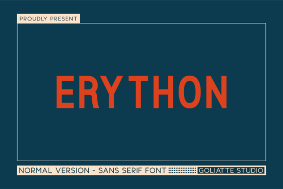 Erython: A Modern Font for Business Branding