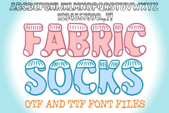 Fabric Socks Font for Business Branding