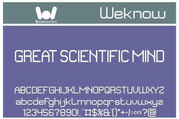 Great Scientific Mind Font
