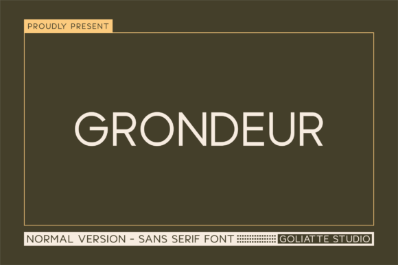 Grondeur: A Modern Sans Serif Font