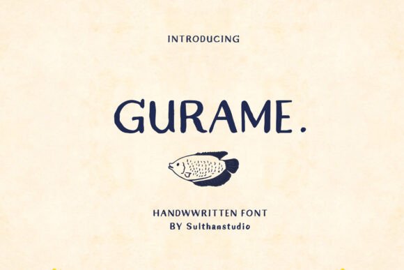 Gurame: A Calm, Handwritten Font for Creative Projects
