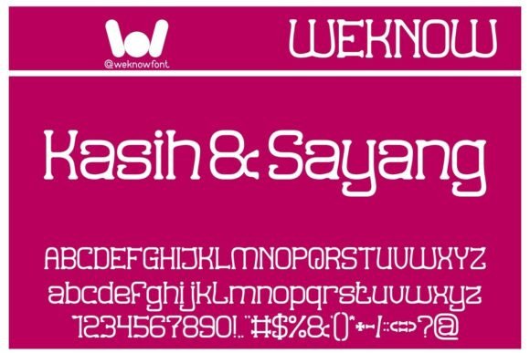 Kasih Sayang: A Serif Font for Digital Design