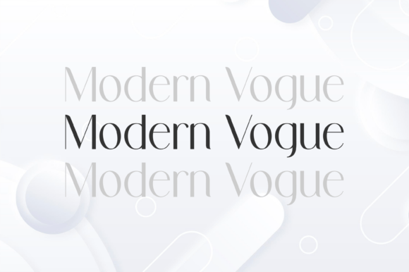 Modernvogue: A Serif Font for Digital Elegance