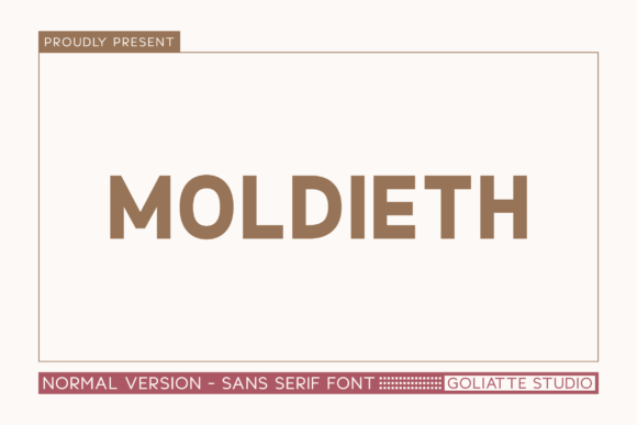 Moldieth: A Modern Sans Serif Typeface