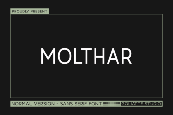 Molthar: A Bold Sans Serif for Modern Design