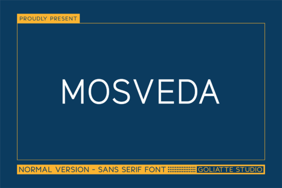 Mosveda: Bold Sans Serif for Web Design