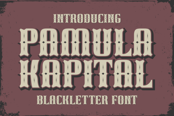 Pamula Kapital: A Bold Blackletter for Web Design