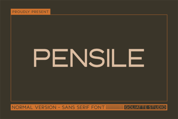 Pensile: A Modern Sans Serif Font for Business