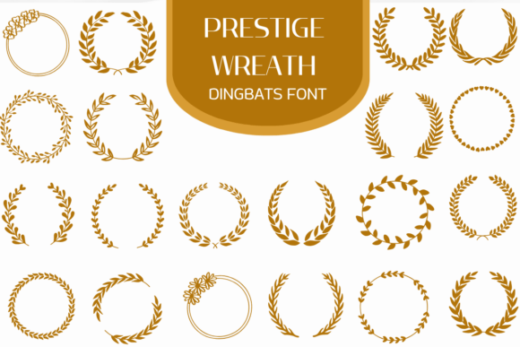 Prestige Wreath Font for Business Branding
