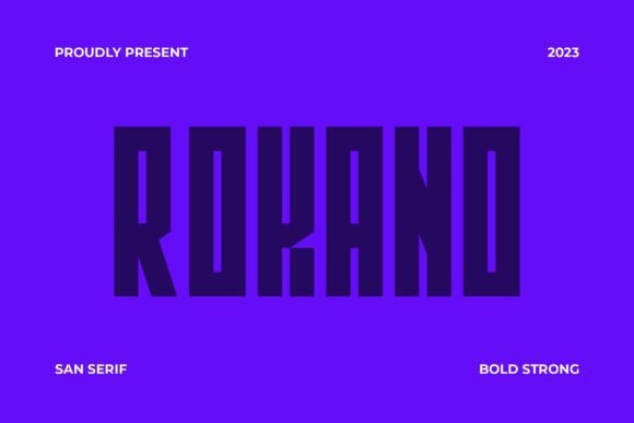 Rokano: Modern Sans Serif Font
