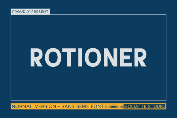 Rotioner – Modern Sans Serif Font