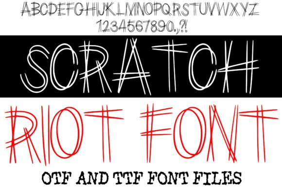 Scratch Riot Font: Bold and Unapologetic