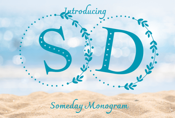 Someday Monogram Font