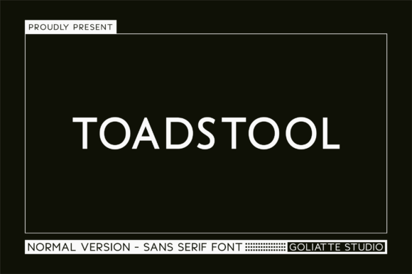 Toadstool: A Bold Font for Modern Design