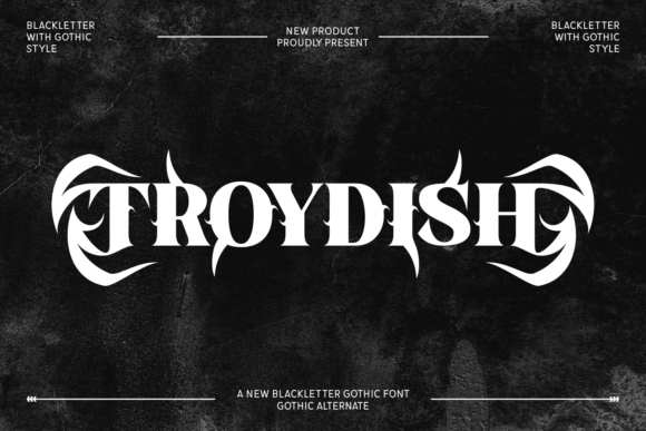 Troydish: A Bold Blackletter Font for Web Design