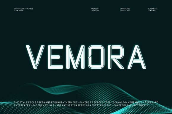 Vemora: A Futuristic Font for Creative Projects