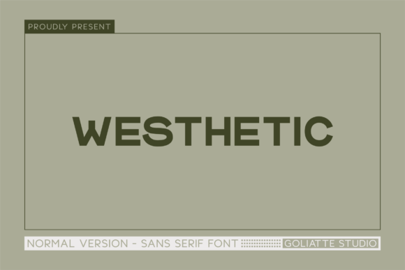 Westhetic: A Modern Sans Serif Typeface
