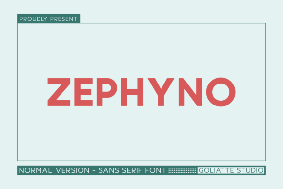 Zephyno: A Modern Font for Business